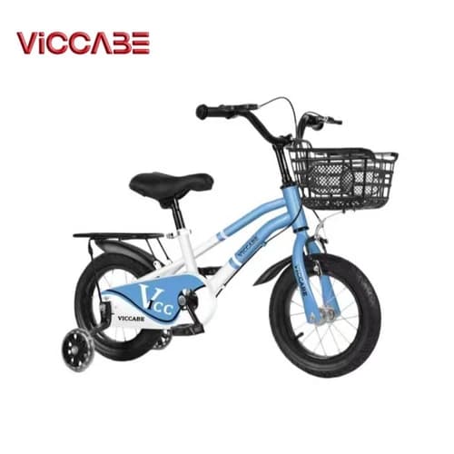VICCABE foldable kids’ bicycle model 6100, white and blue